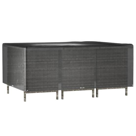 Lot de 2 Bâches de Protection PE pour Grand Salon de Jardin Imperméable Anti-UV Noir 270x180x90 cm – ComfortXL Outdoor Living - Image 9