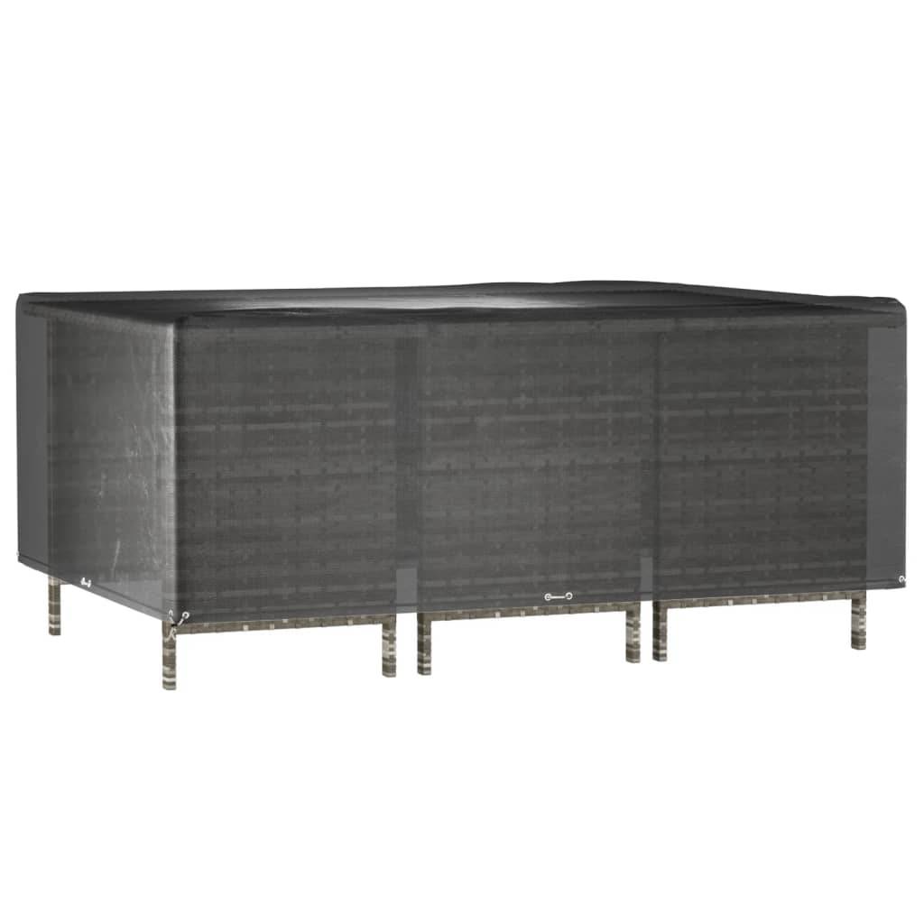 Lot de 2 Bâches de Protection PE pour Grand Salon de Jardin Imperméable Anti-UV Noir 270x180x90 cm – ComfortXL Outdoor Living - Image 9