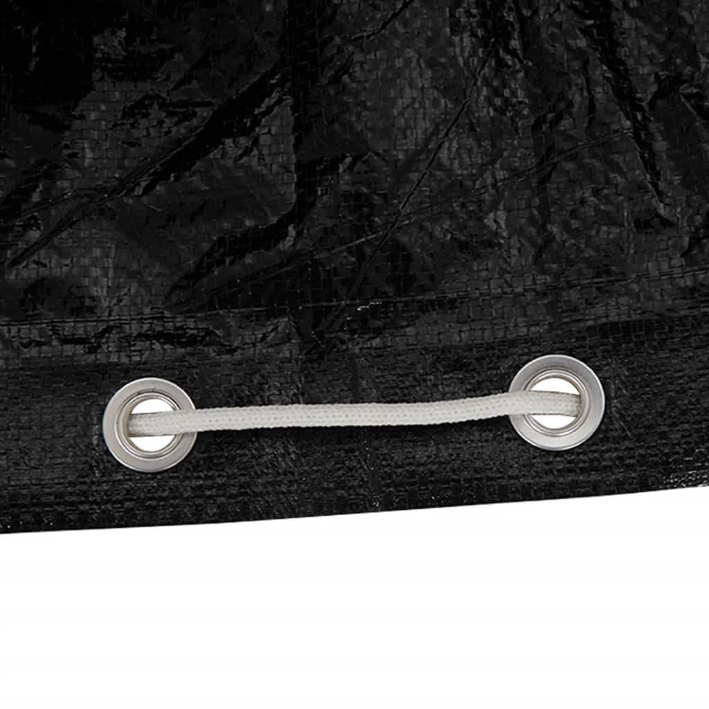 Lot de 2 Bâches de Protection PE pour Grand Salon de Jardin Imperméable Anti-UV Noir 270x180x90 cm – ComfortXL Outdoor Living - Image 7