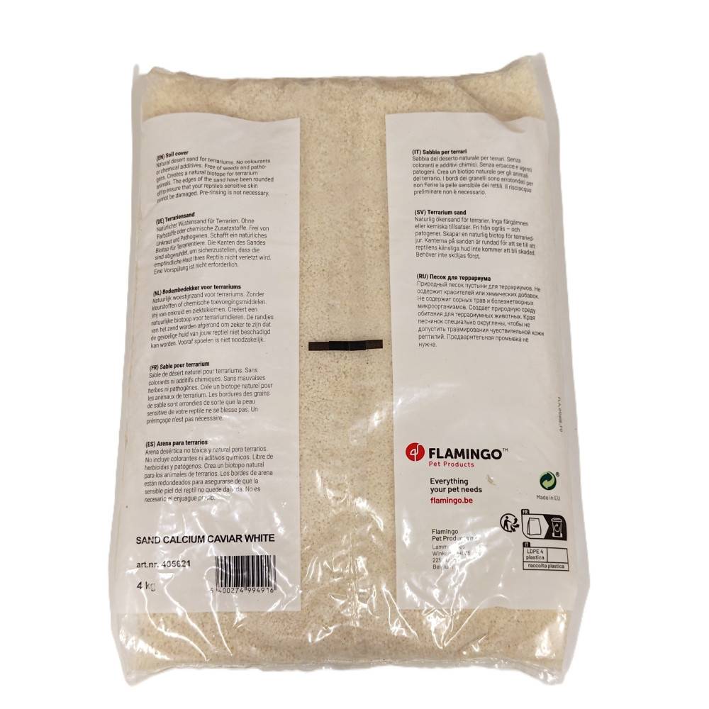 Sable pour terrarium Caviar Blanc 1 – 3 mm, sac de 4 kg. - Image 3
