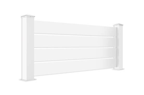 Kit clôture aluminium ajourée VOGEL – H.90 cm – L.1,90 m – blanc – kit complet - Image 3