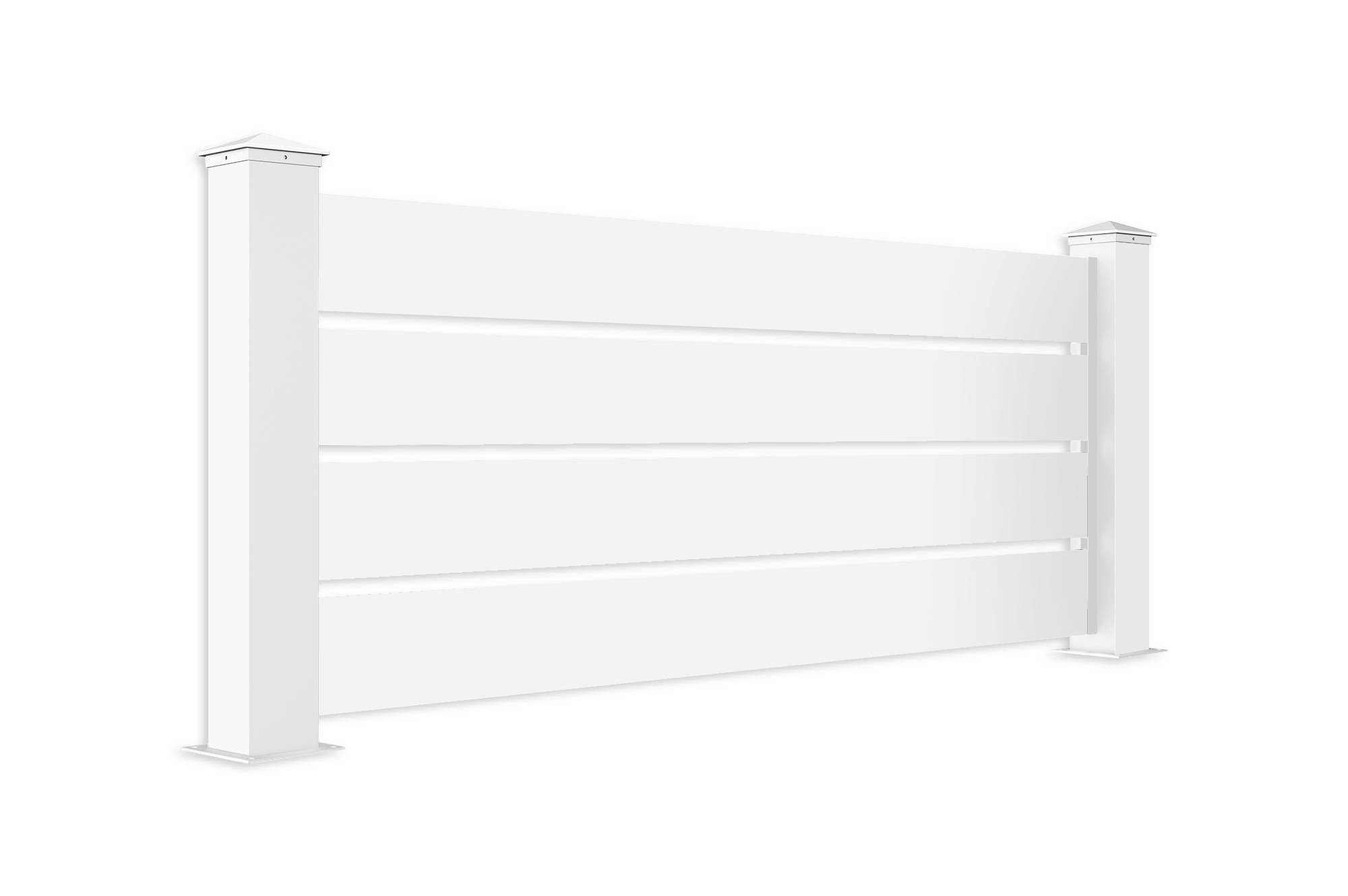 Kit clôture aluminium ajourée VOGEL – H.90  cm – L.1,90 m – blanc – kit complet - Image 3