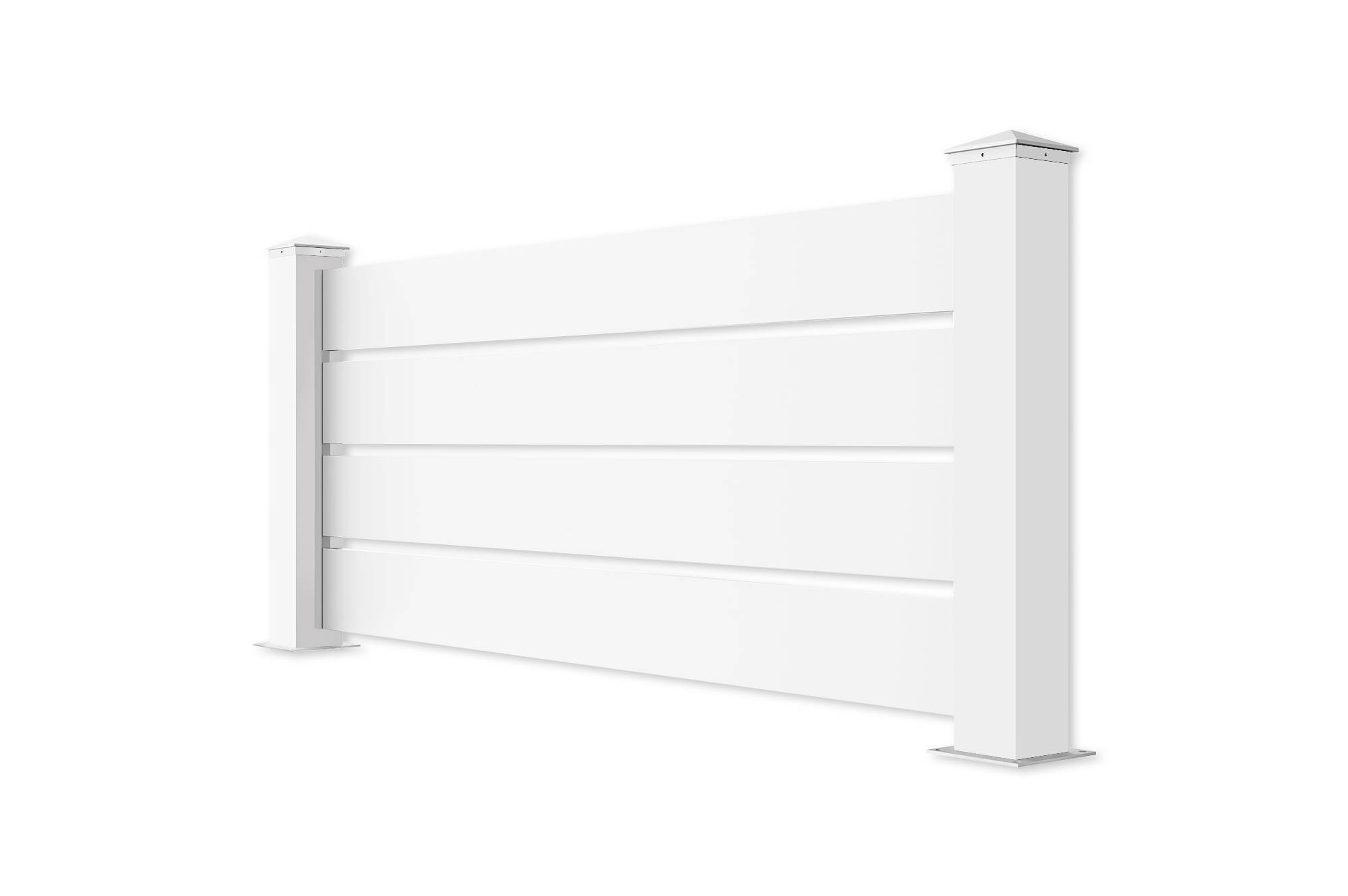 Kit clôture aluminium ajourée VOGEL – H.90  cm – L.1,90 m – blanc – kit complet - Image 5