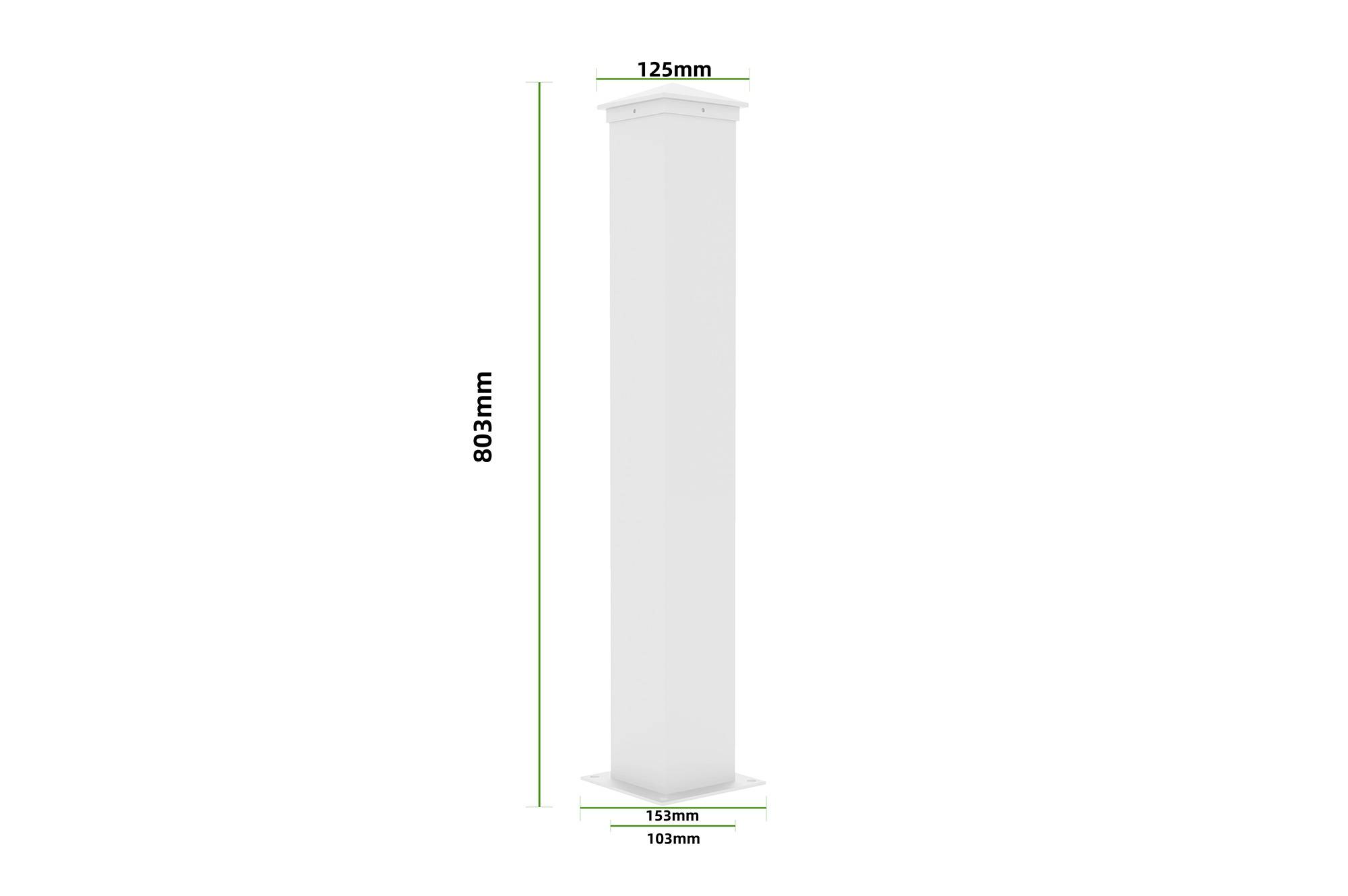 Kit clôture aluminium ajourée VOGEL – H.90  cm – L.1,90 m – blanc – kit complet - Image 8