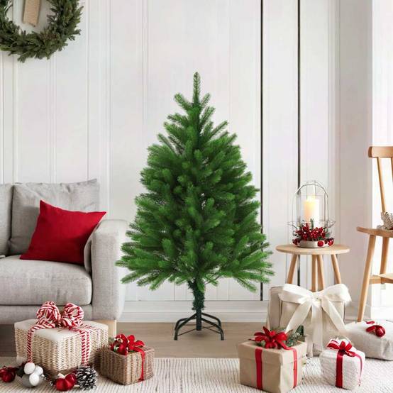 Maison Chic - Arbre de Noël, Sapin de Noël artificiel aiguilles réalistes 120 cm vert u109q - Image 3