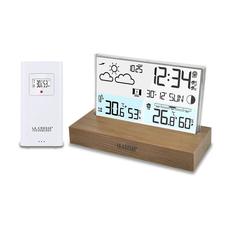 La Crosse Technology - Station météo socle imitation bois - Image 1