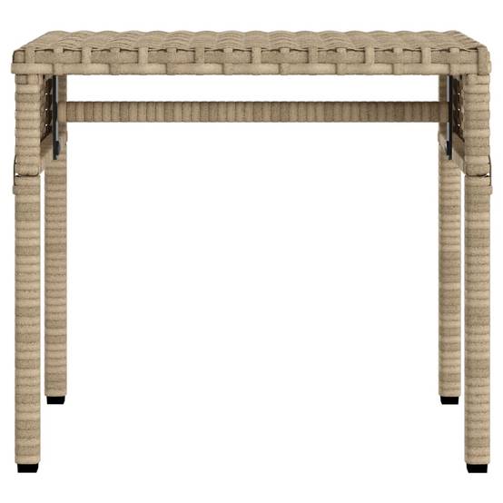 Chaise longue avec auvent et table beige résine tressée 62 x 200 x 130 cm, Poids :19.2kg - PANGIVO - Image 6