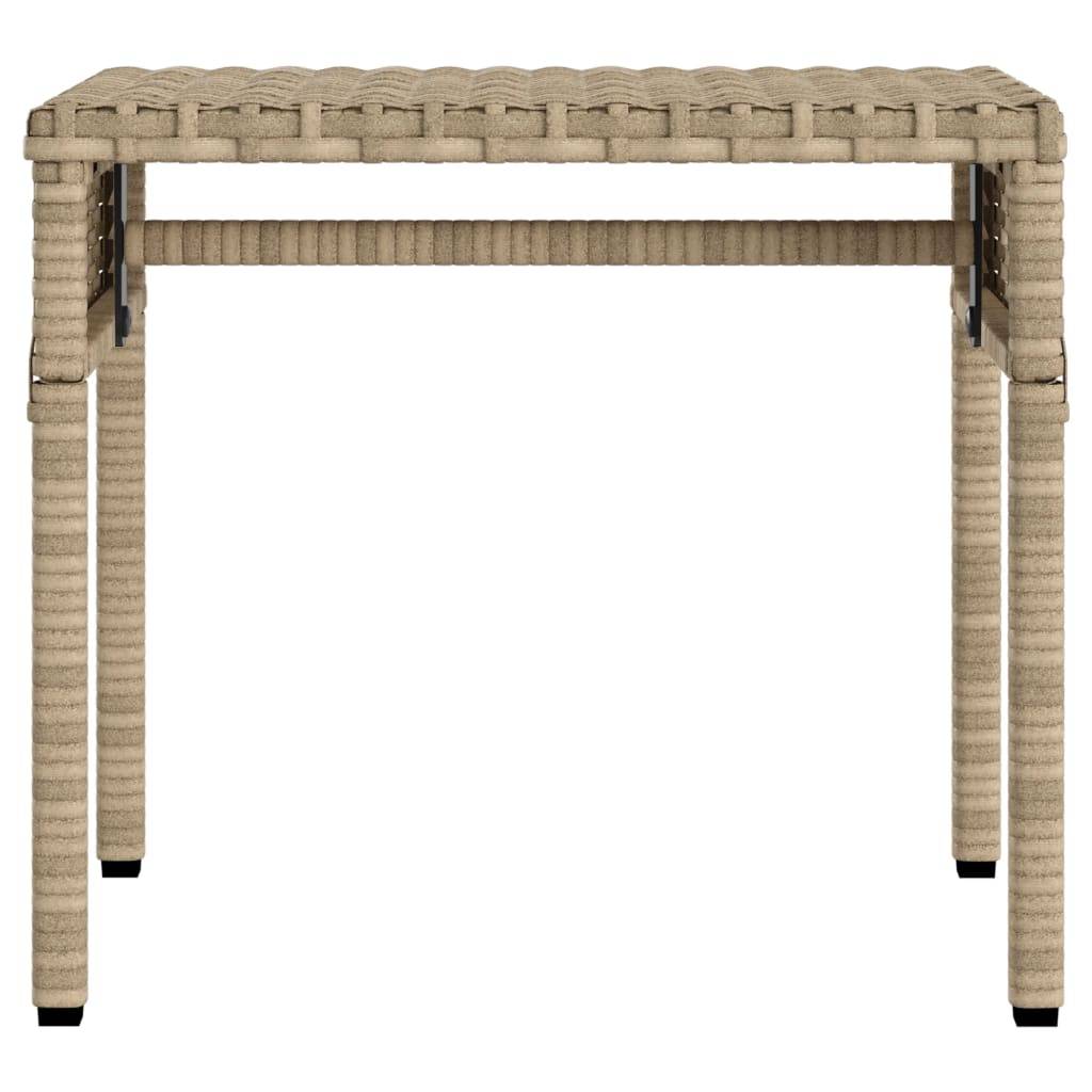 Chaise longue avec auvent et table beige résine tressée 62 x 200 x 130 cm, Poids :19.2kg - PANGIVO - Image 6