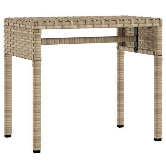 Chaise longue avec auvent et table beige résine tressée 62 x 200 x 130 cm, Poids :19.2kg - PANGIVO - Image 5