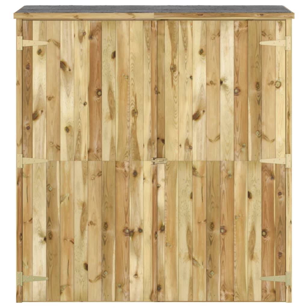 Abri de jardin cabane cabanon maison de stockage remise extérieur hangar outils robuste 163 x 50 x 171 cm Bois de pin solide marron - Image 2