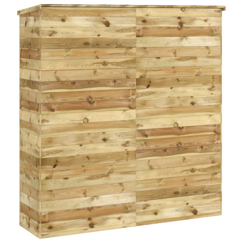 Abri de jardin cabane cabanon maison de stockage remise extérieur hangar outils robuste 163 x 50 x 171 cm Bois de pin solide marron - Image 4