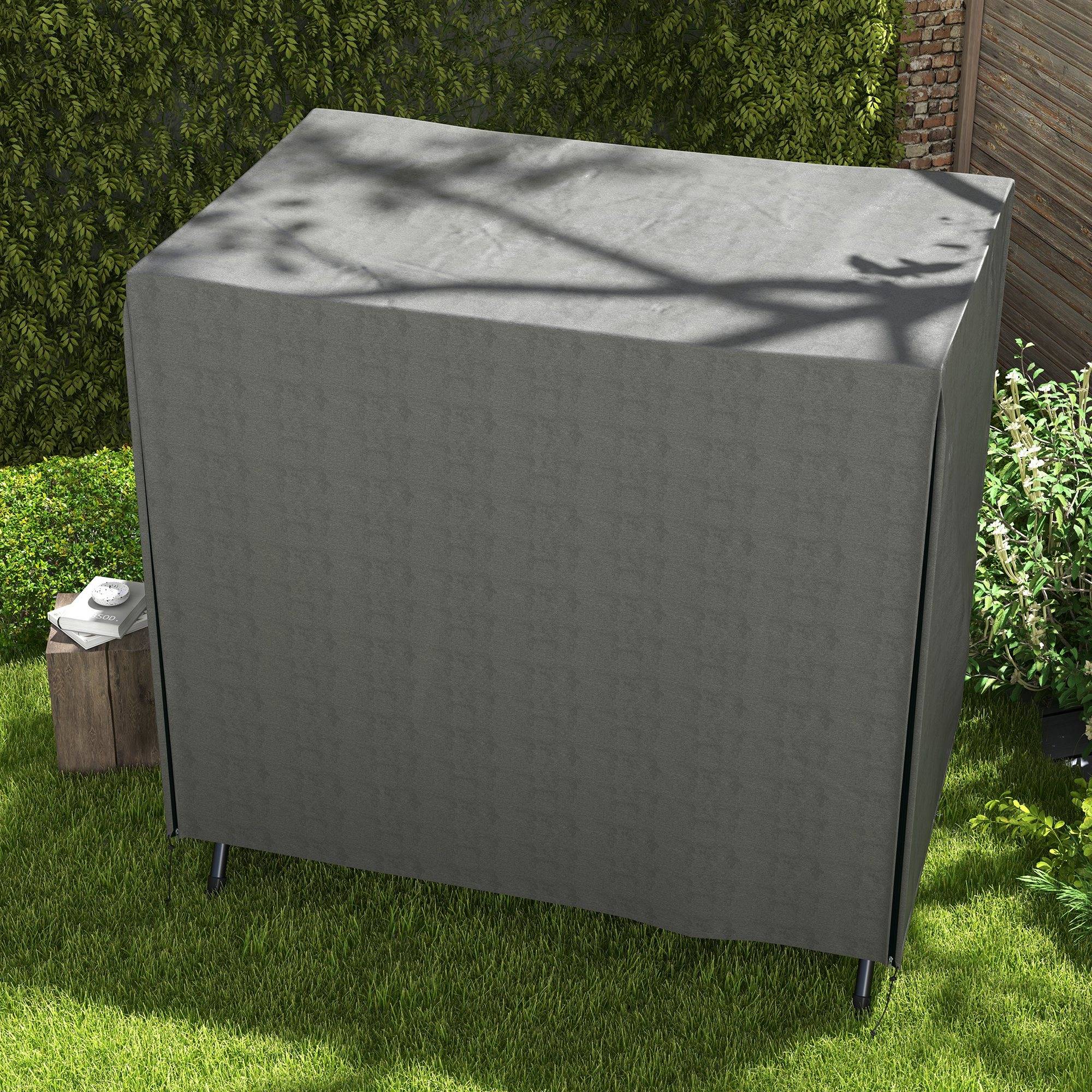 Housse de protection pour balancelle de jardin tissu Oxford imperméable 177x114x152cm gris foncé - ComfortXL Outdoor Living - Image 10