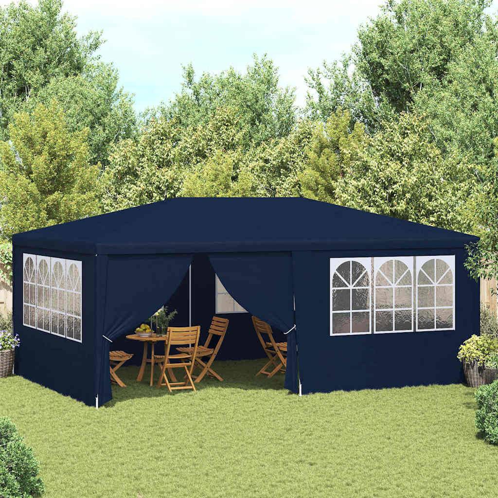 Vidaxl - Tente de réception avec parois latérales 4x6 m Bleu 90 g/m² vidaXL 48528 - Image 1