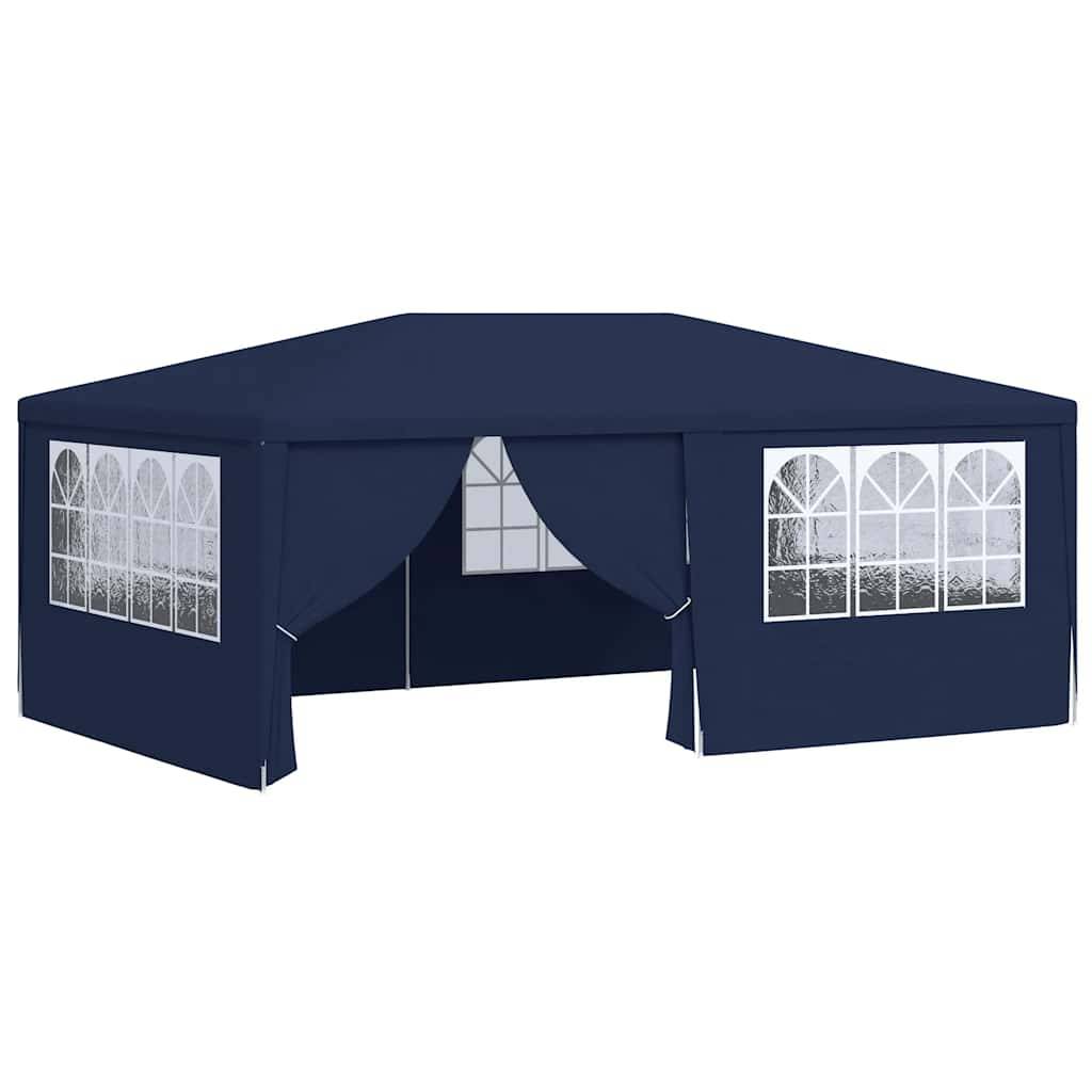 Vidaxl - Tente de réception avec parois latérales 4x6 m Bleu 90 g/m² vidaXL 48528 - Image 2