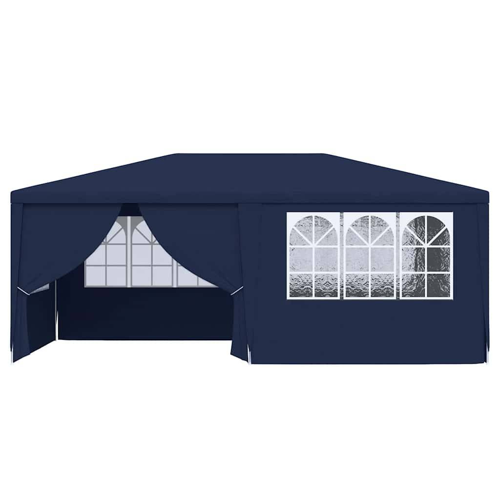 Vidaxl - Tente de réception avec parois latérales 4x6 m Bleu 90 g/m² vidaXL 48528 - Image 9