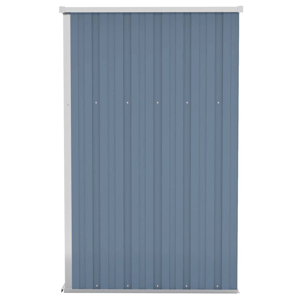 Helloshop26 - Remise de jardin murale 118 x 100 x 178 cm acier galvanisé gris - Image 3
