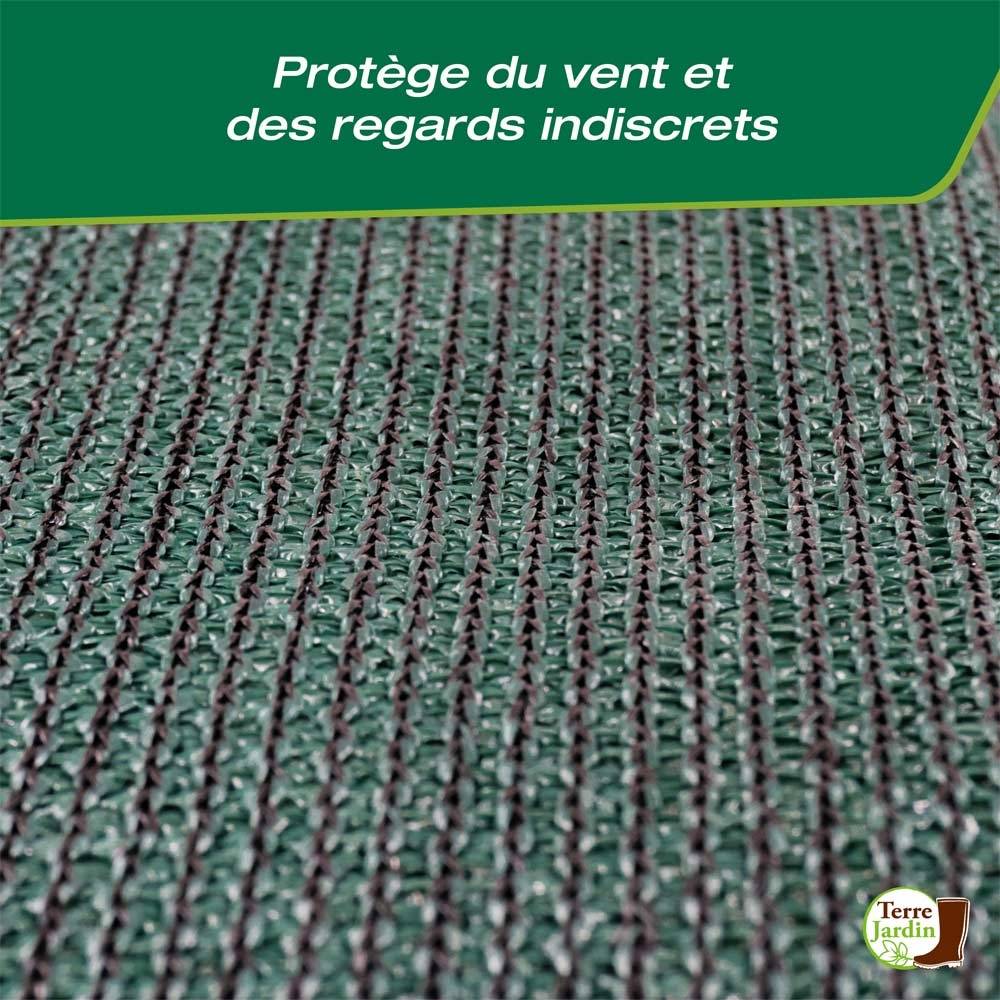 Brise vue renforcé 300 gr/m² 1.5 x 10 Vert - Image 4