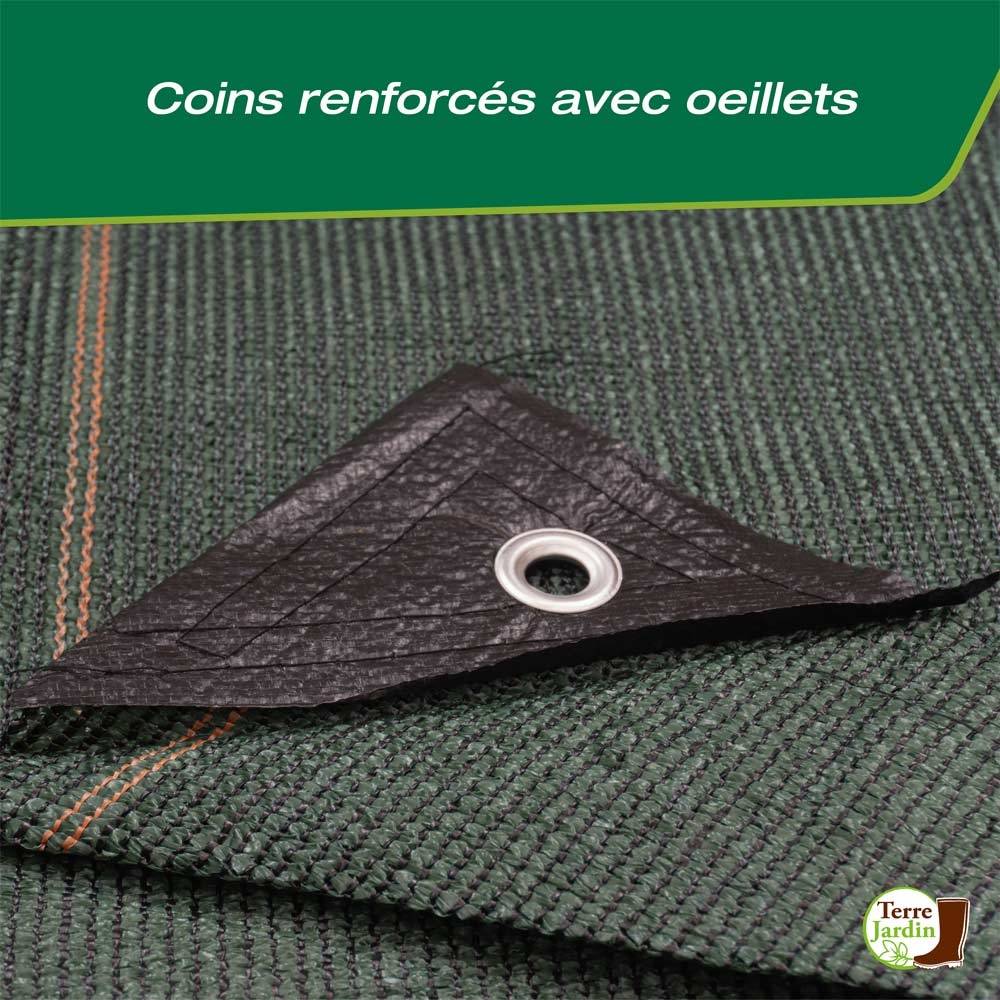 Brise vue renforcé 300 gr/m² 1.5 x 10 Vert - Image 3