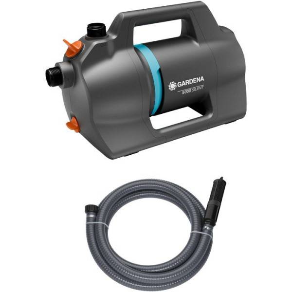 Kit pompe d'arrosage surface - GARDENA - 5000 Silent - Avec équipement d'aspiration - Silencieuse - Haute performance - Image 1
