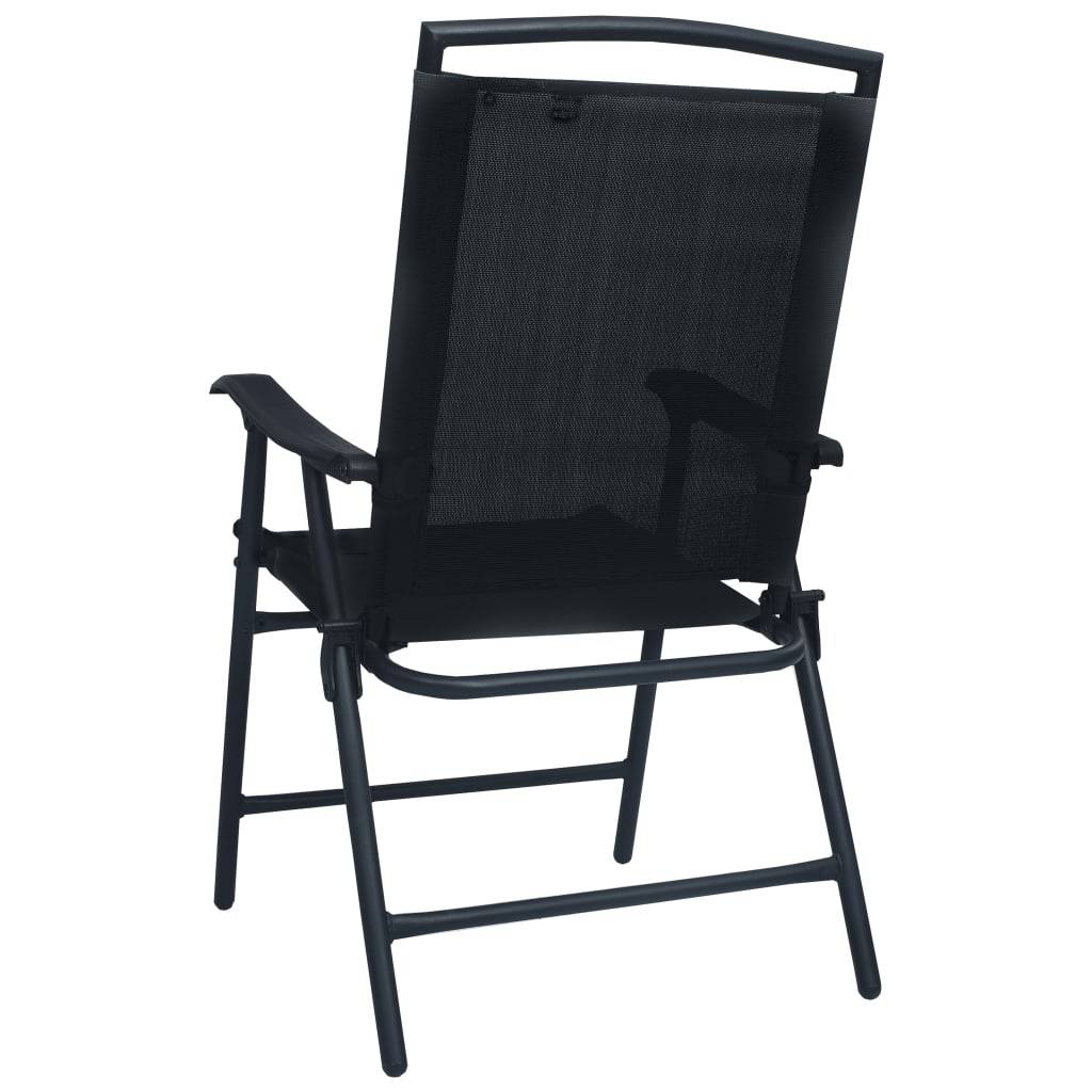 Helloshop26 - Ensemble de bistro jardin meuble extérieur terrasse 3 pièces noir acier - Image 9
