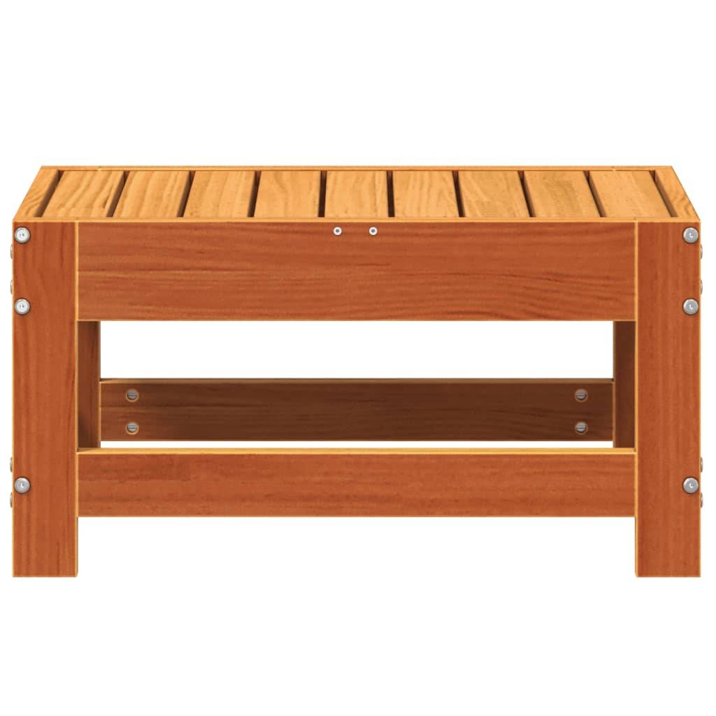 Vidaxl - Repose-pied de jardin cire marron 62x30x32 cm bois pin massif vidaXL 844895 - Image 5