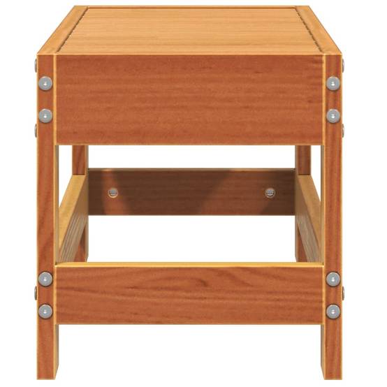 Vidaxl - Repose-pied de jardin cire marron 62x30x32 cm bois pin massif vidaXL 844895 - Image 6
