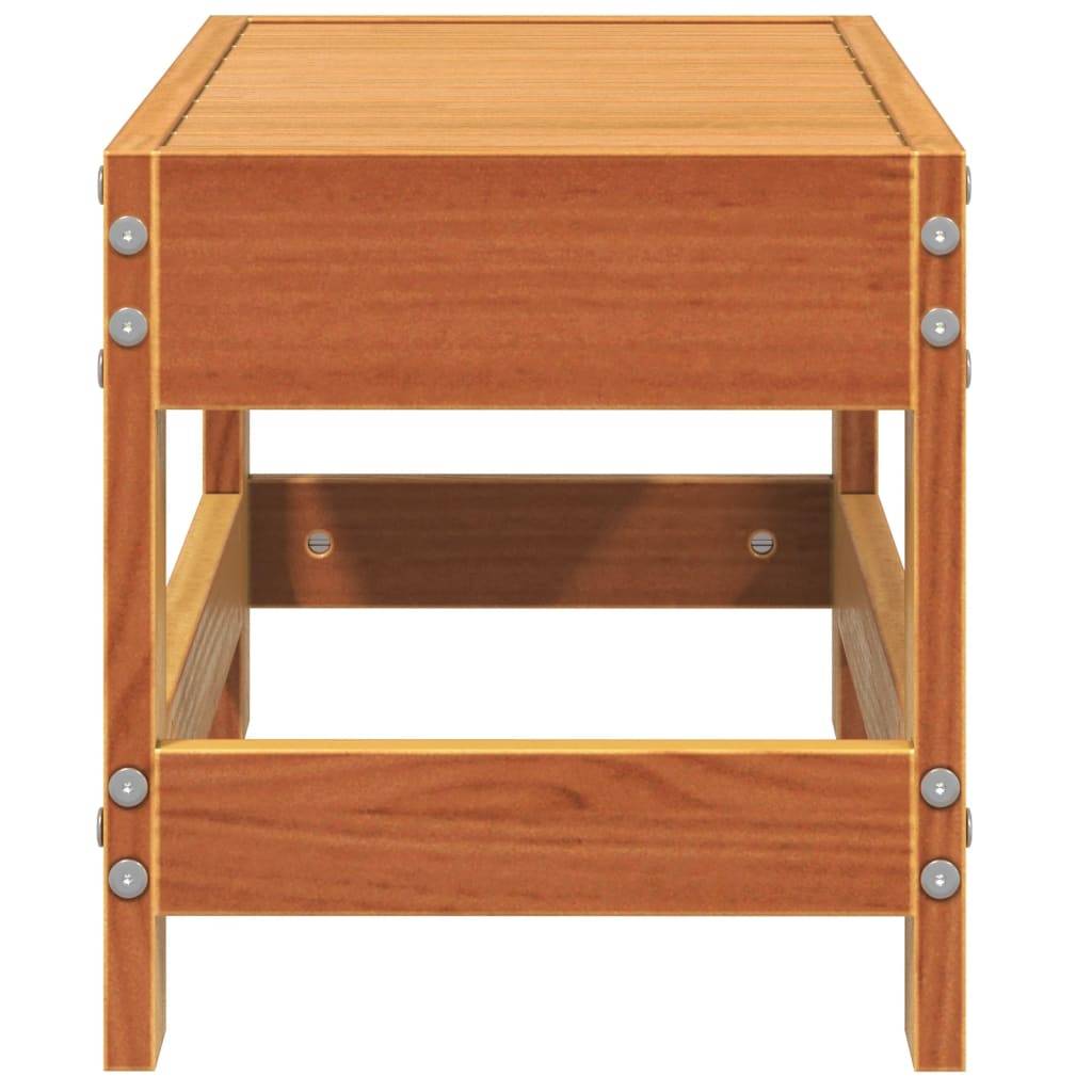 Vidaxl - Repose-pied de jardin cire marron 62x30x32 cm bois pin massif vidaXL 844895 - Image 6