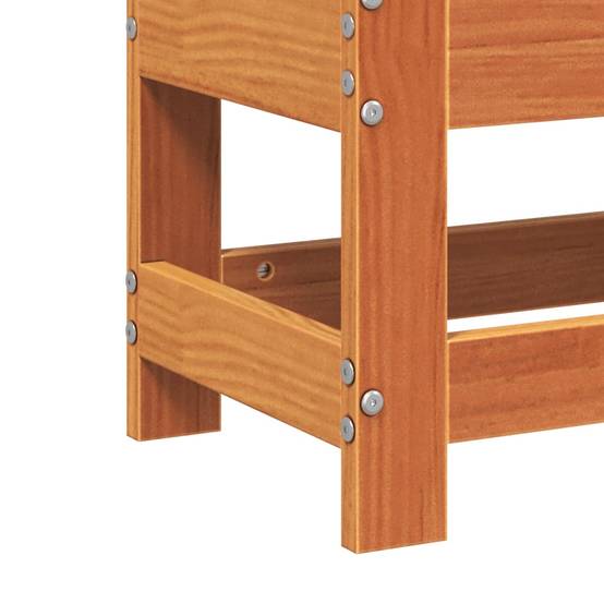 Vidaxl - Repose-pied de jardin cire marron 62x30x32 cm bois pin massif vidaXL 844895 - Image 4