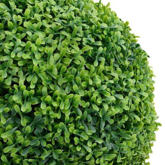 Plante de buis artificiel polyéthylène vert 19 x 19 x 71 cm - PANGIVO - Image 2