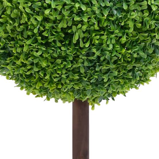 Plante de buis artificiel polyéthylène vert 19 x 19 x 71 cm - PANGIVO - Image 3