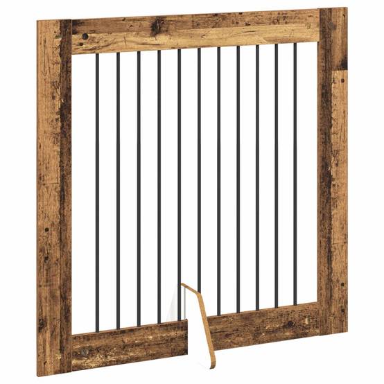 ComfortXL - Barrière Sécurité Chien Bois Intérieur Pliable 200x100cm Bois Ancien - ComfortXL Outdoor Living - Image 4