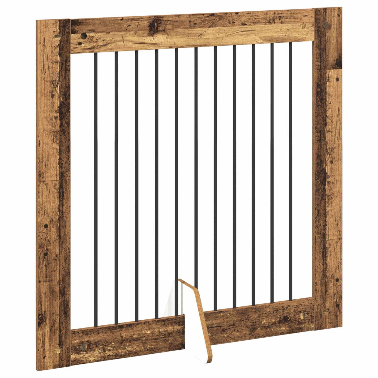 ComfortXL - Barrière Sécurité Chien Bois Intérieur Pliable 200x100cm Bois Ancien - ComfortXL Outdoor Living - Image 4