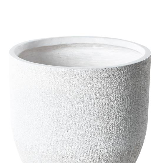 Beliani - Cache-pot d'extérieur Fibre d'argile Blanc KANNIA - 46x46x46- Beliani - Image 5