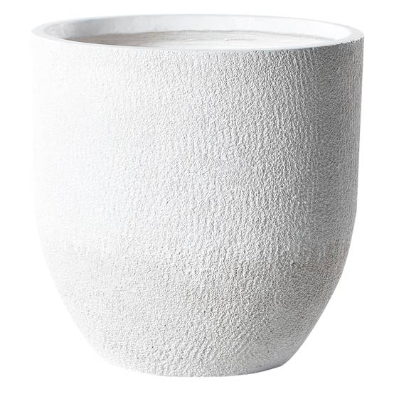 Beliani - Cache-pot d'extérieur Fibre d'argile Blanc KANNIA - 46x46x46- Beliani - Image 2
