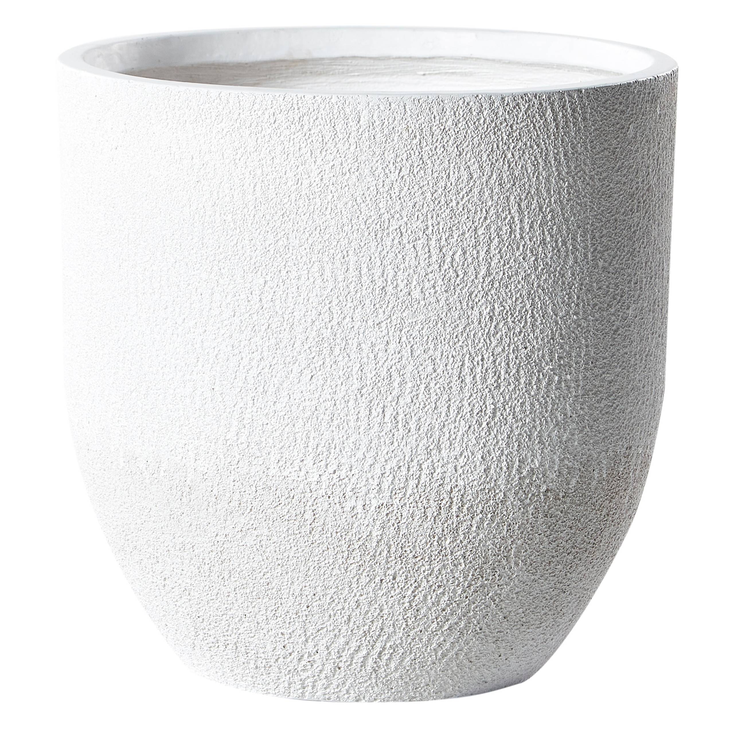 Beliani - Cache-pot d'extérieur Fibre d'argile Blanc KANNIA - 46x46x46- Beliani - Image 2