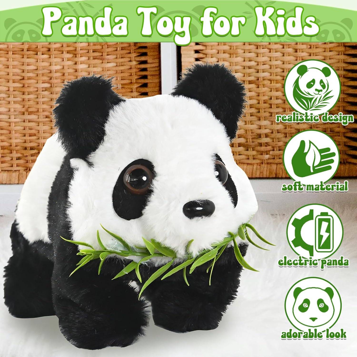 Panda Électronique Musical - Jouet Éducatif Interactif-Living123 - Image 6