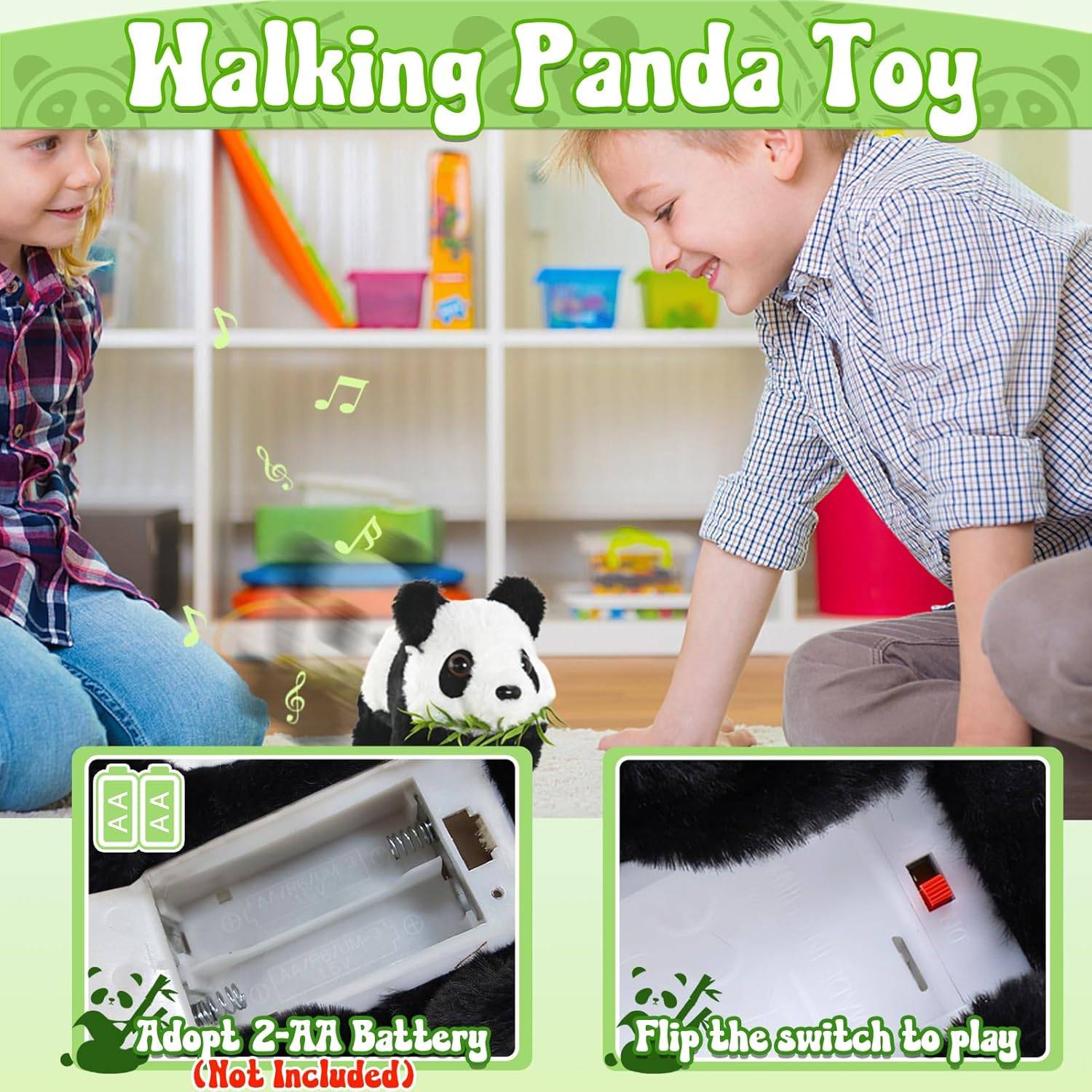 Panda Électronique Musical - Jouet Éducatif Interactif-Living123 - Image 4