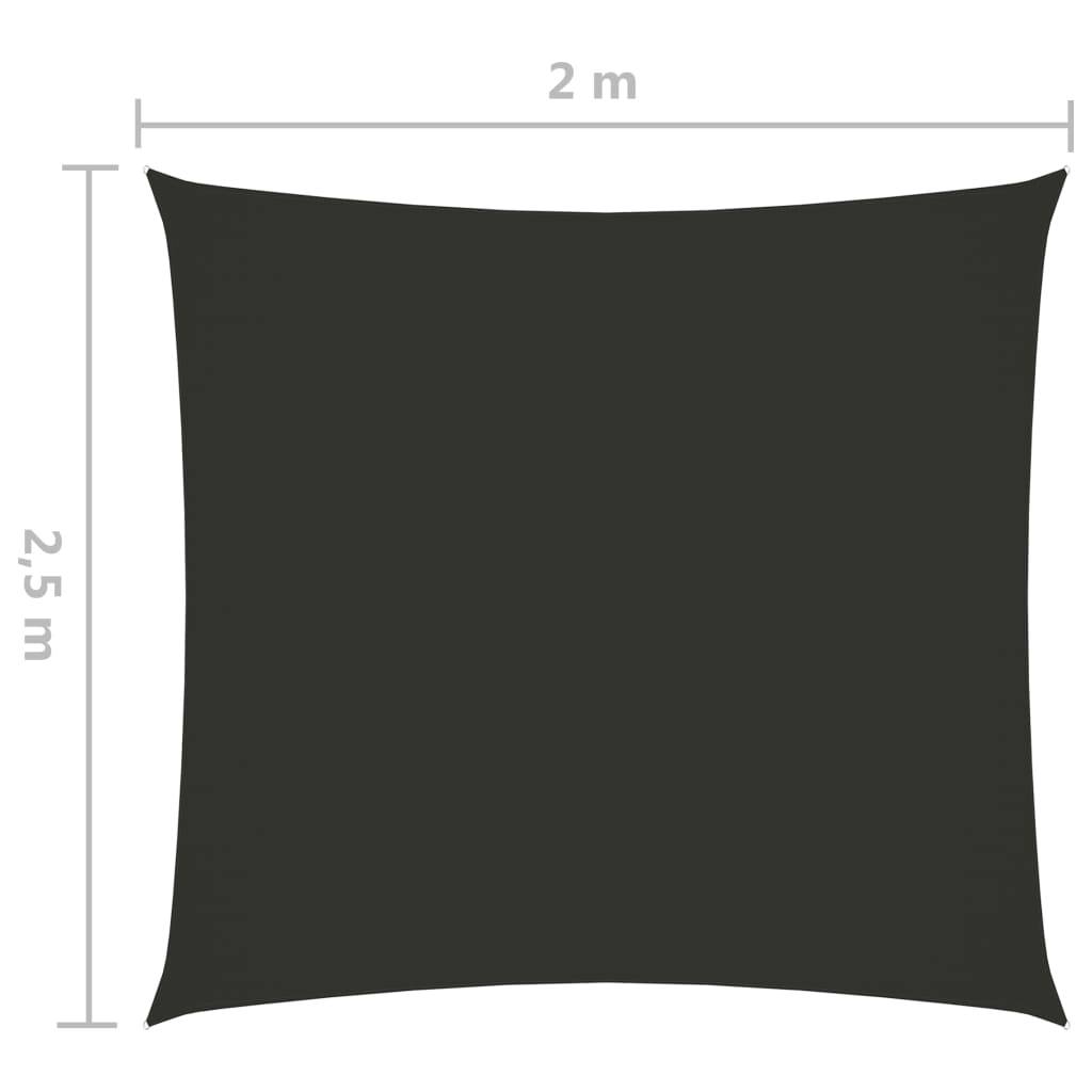 Helloshop26 - Voile toile d'ombrage parasol tissu oxford rectangulaire 2 x 2,5 m anthracite - Image 6