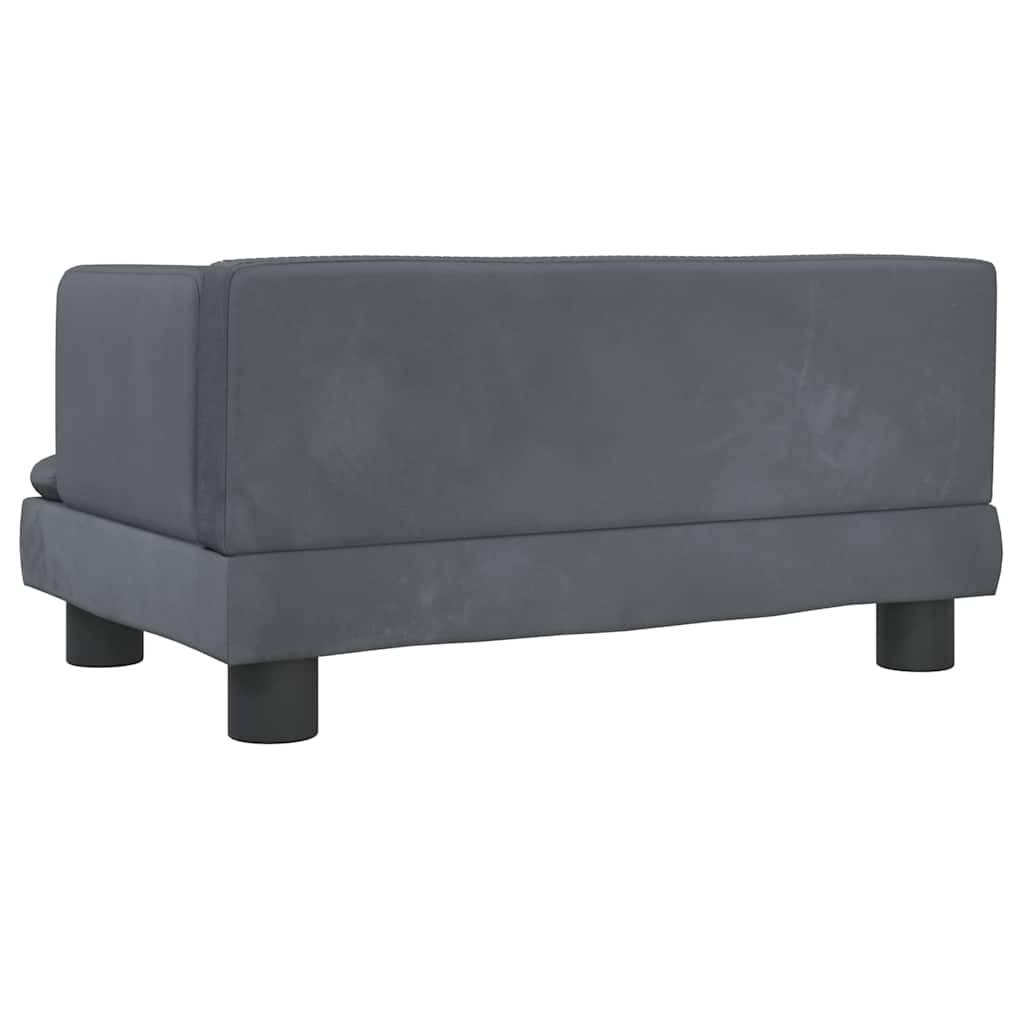 PANGIVO - Lit pour chien velours gris foncé 60 x 40 x 30 cm - PANGIVO - Image 5