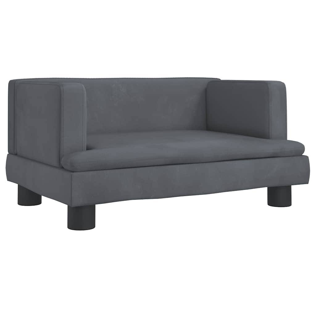 PANGIVO - Lit pour chien velours gris foncé 60 x 40 x 30 cm - PANGIVO - Image 2