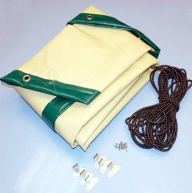 Water Clip - Bâche hivers pour piscine bois carrée - 4,60 x 4,60 m Water Clip