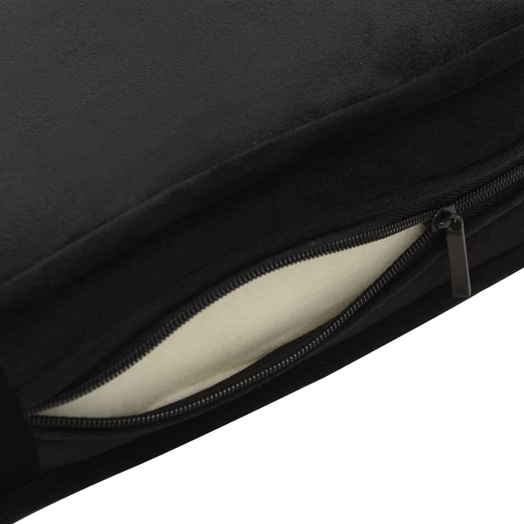 Vidaxl - Canapé pour chien Noir 81x43x31 cm Peluche et similicuir vidaXL 170954 - Image 8