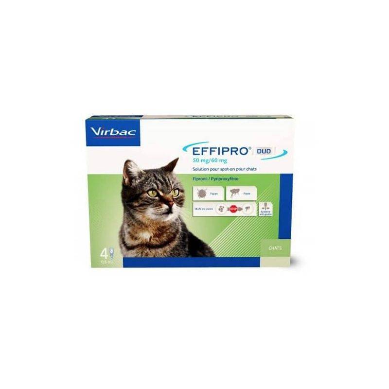 EFFIPRO DUO CHAT - VIRBAC 24 pipettes