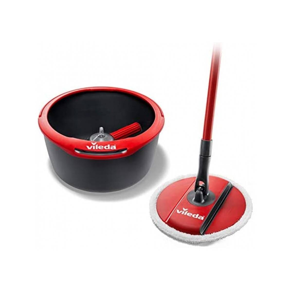 Balai laveur Vileda Spin & Clean Essorage sans effort par simple activation du manche Chiffon lavable en machine - Image 1
