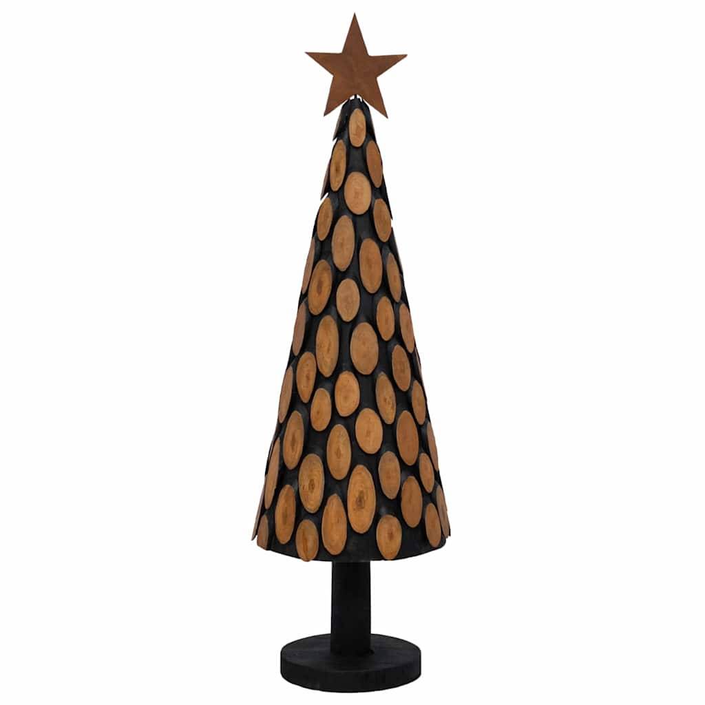 Maison Chic - Sapin de Noël | Arbre de Noël avec support Marron 150 cm Bois de teck solide Maison Chic - Image 4