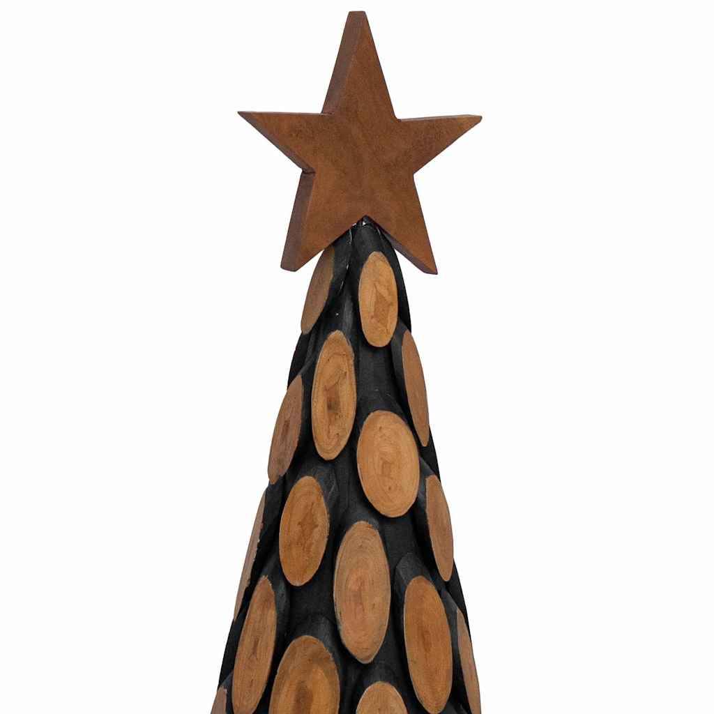 Maison Chic - Sapin de Noël | Arbre de Noël avec support Marron 150 cm Bois de teck solide Maison Chic - Image 7