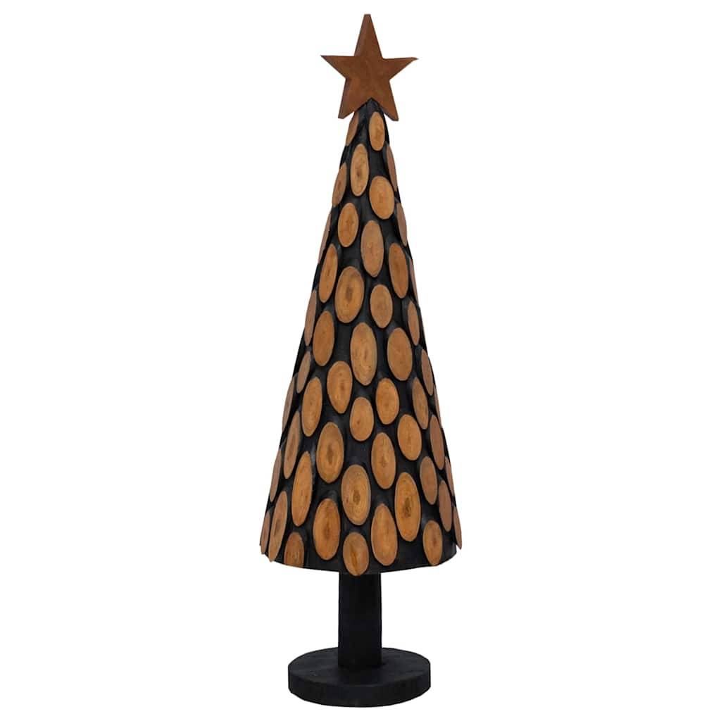 Maison Chic - Sapin de Noël | Arbre de Noël avec support Marron 150 cm Bois de teck solide Maison Chic - Image 1