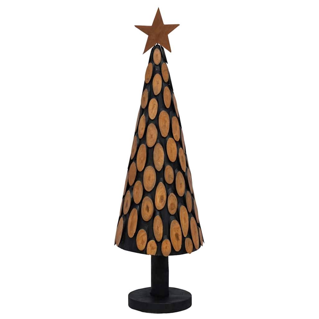 Maison Chic - Sapin de Noël | Arbre de Noël avec support Marron 150 cm Bois de teck solide Maison Chic - Image 6