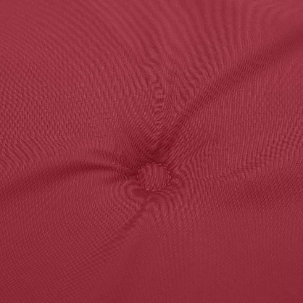 PANGIVO - Lot de 6 coussins de chaise à dossier haut polyester bordeaux 120 x 50 x 3 cm - PANGIVO - Image 8