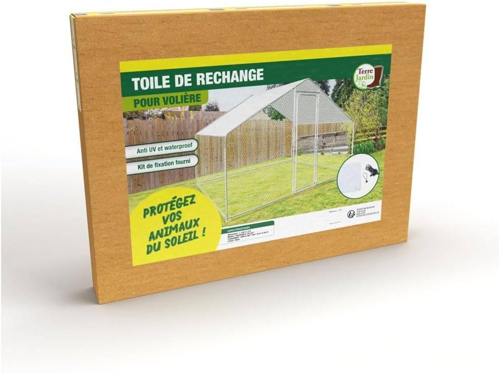 Bâche de rechange pour enclos poulailler - volière 6 m² - TERRE JARDIN - Image 5